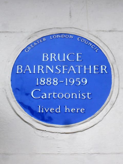 Bruce Bairnsfather blue plaque