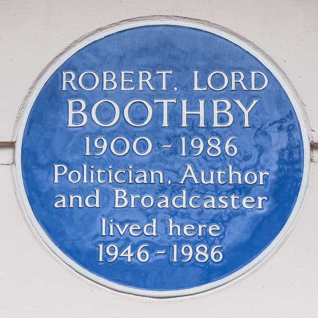 Robert Boothby blue plaque