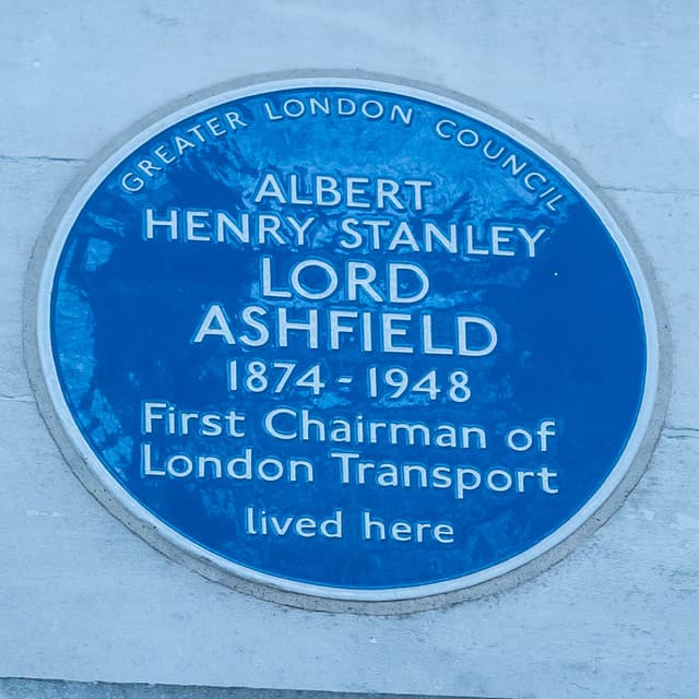 Albert Henry Stanley blue plaque