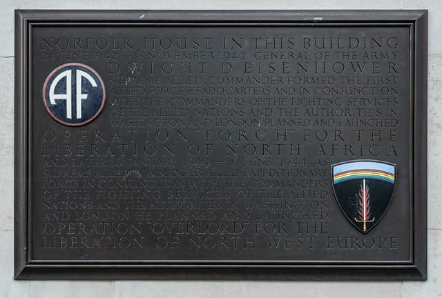 Dwight D. Eisenhower bronze plaque