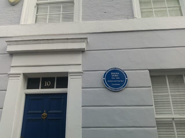 Diana Dors blue plaque