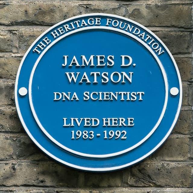 James Watson blue plaque