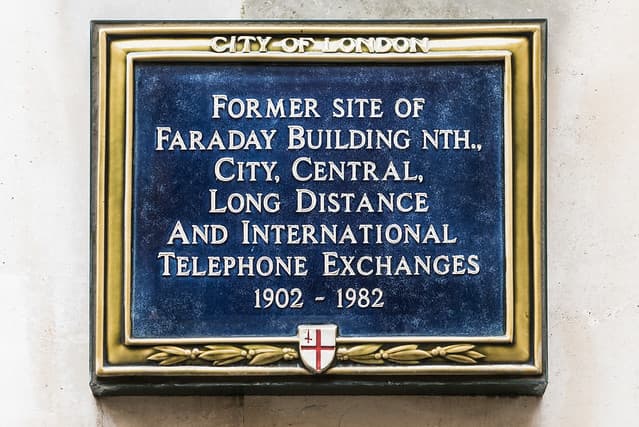 Michael Faraday blue plaque
