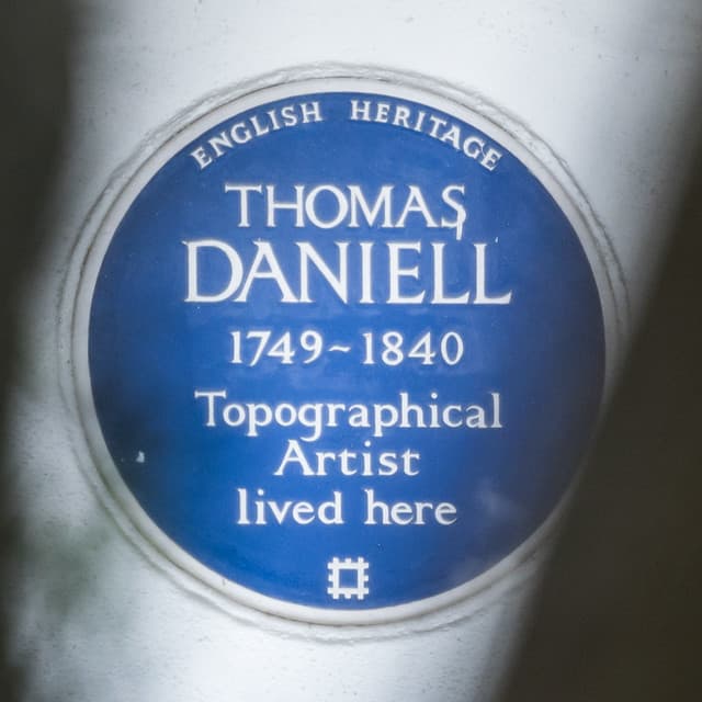 Thomas Daniell blue plaque