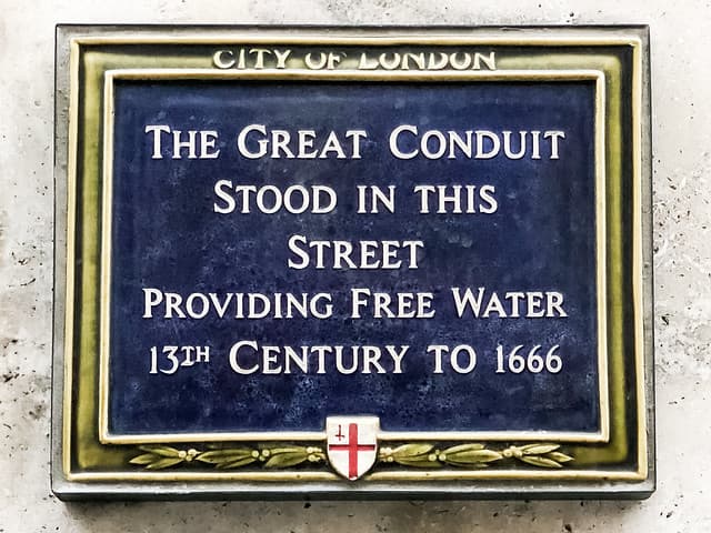 The Great Conduit, London blue plaque