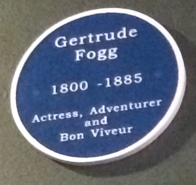 Gertrude Fogg blue plaque
