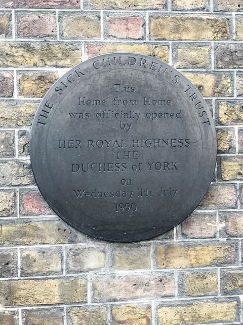 Home from Home black plaque