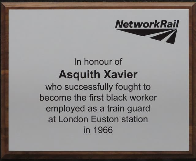 Asquith Xavier brushed metal plaque