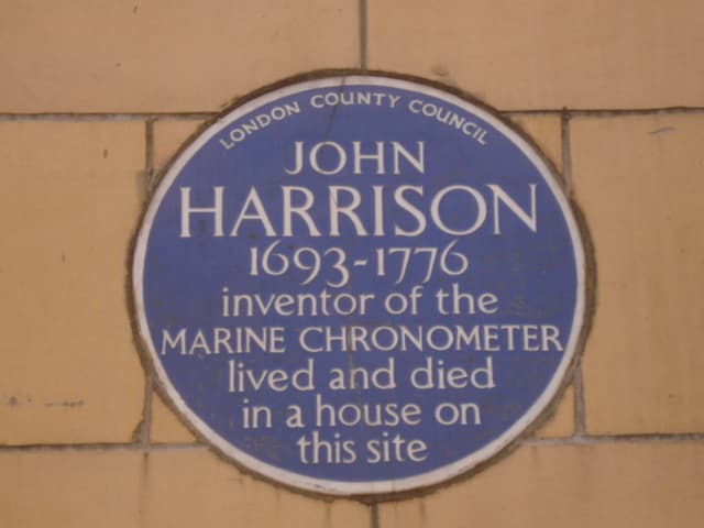 John Harrison blue plaque