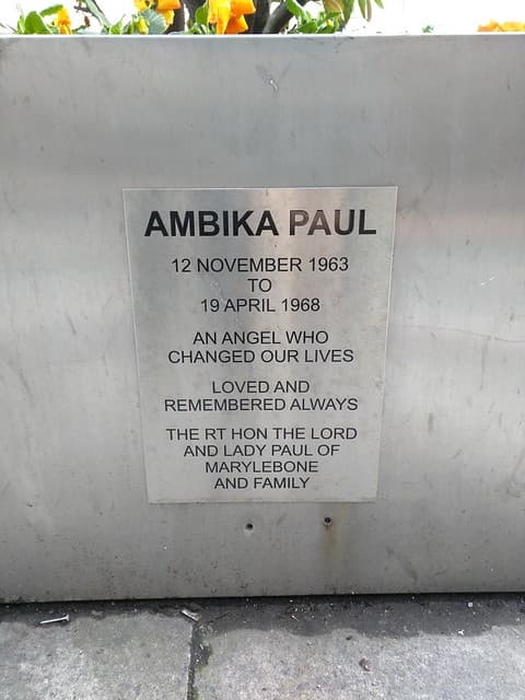 Ambika Paul brushed metal plaque