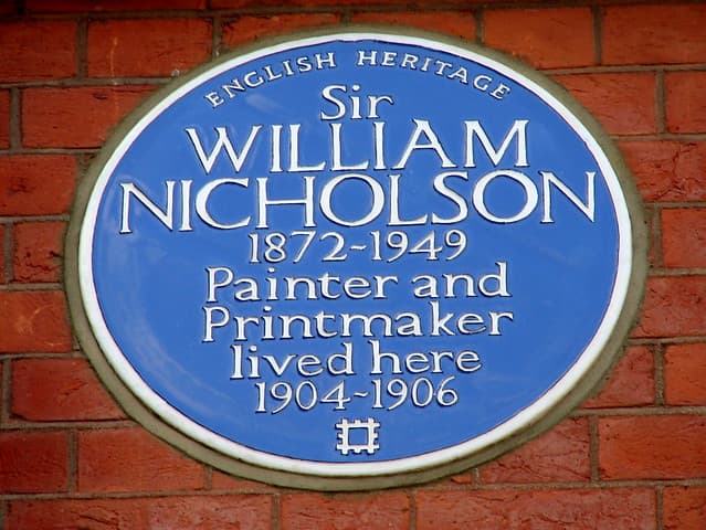 William Newzam Prior Nicholson blue plaque