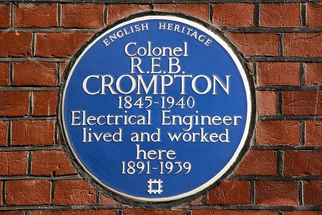 R. E. B. Crompton blue plaque