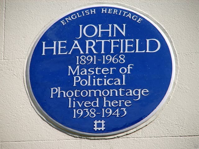John Heartfield blue plaque