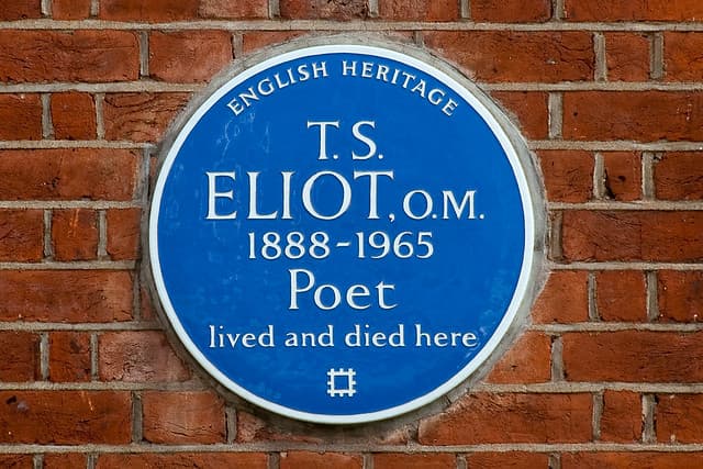 T. S. Eliot blue plaque