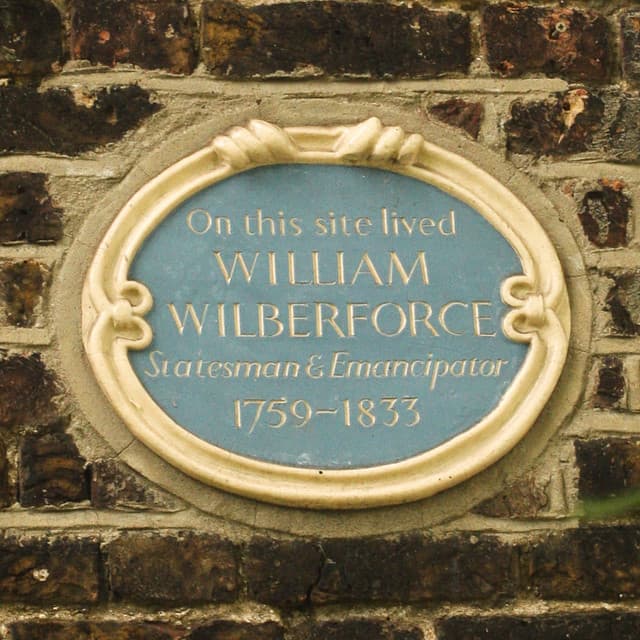 William Wilberforce blue plaque
