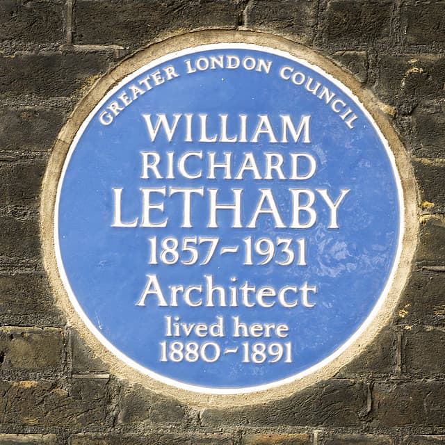 William Lethaby blue plaque
