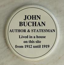 John Buchan blue plaque