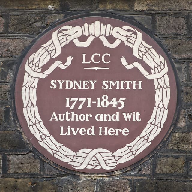 Sydney Smith brown plaque