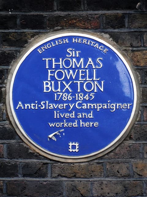 Fowell Buxton blue plaque