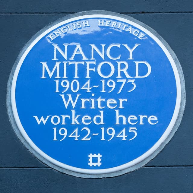 Nancy Mitford blue plaque