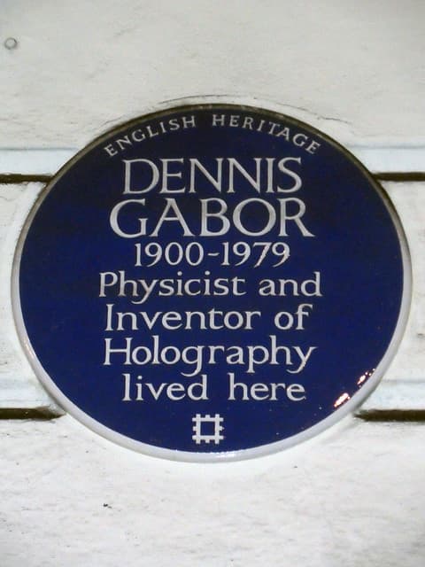 Dennis Gabor blue plaque