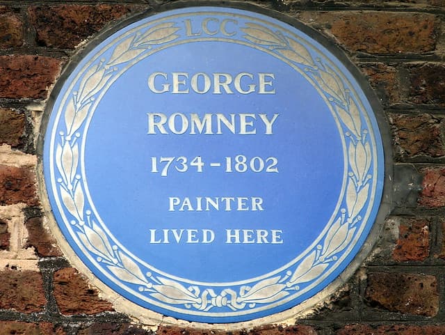 George Romney blue plaque