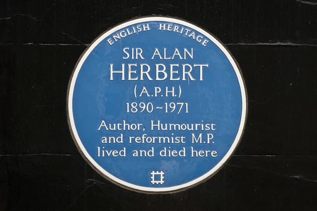Alan Herbert blue plaque