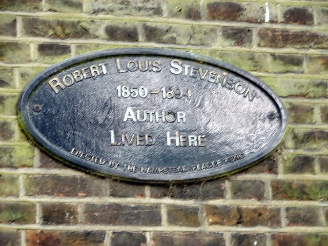 Robert Louis Stevenson blue plaque