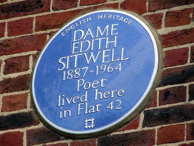 Edith Sitwell blue plaque