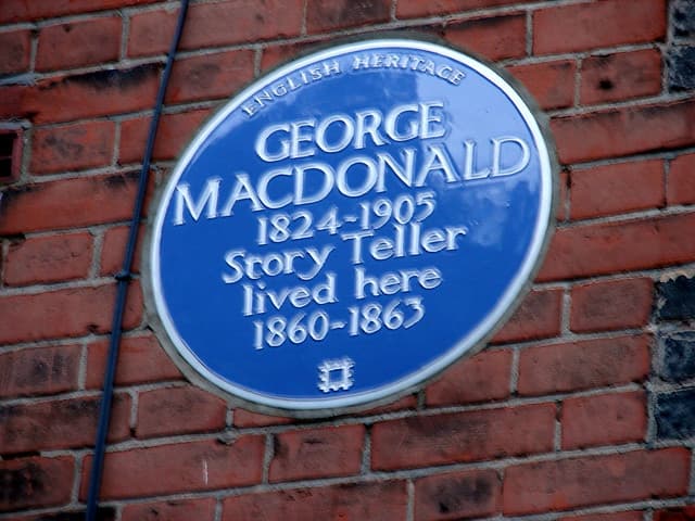 George MacDonald blue plaque