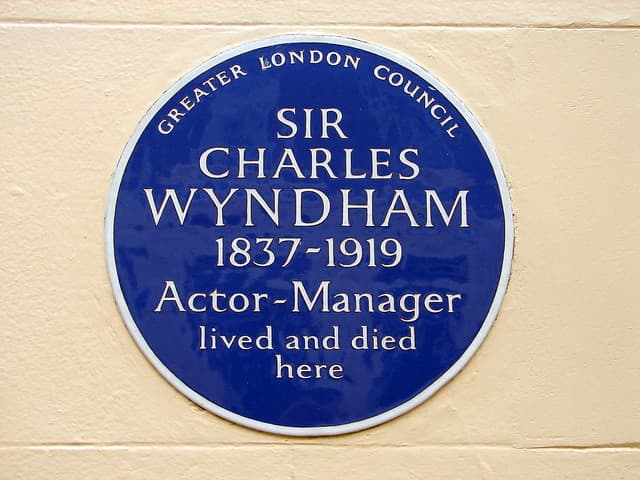Charles Wyndham blue plaque