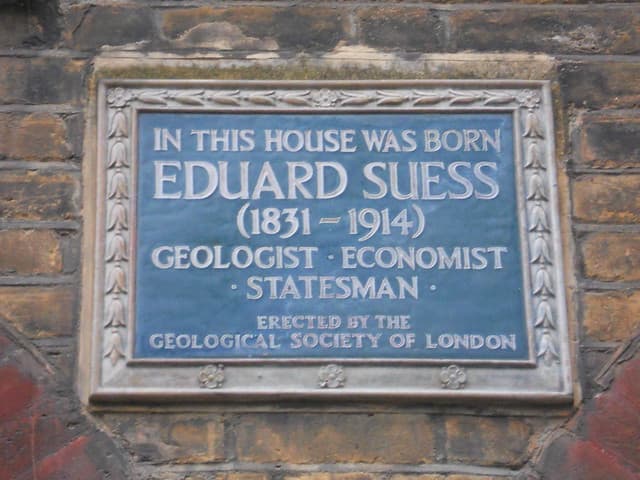 Eduard Suess blue plaque