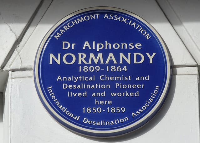 Alphonse Normandy blue plaque