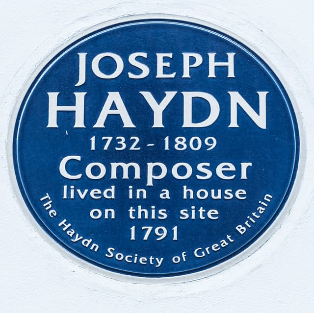 Joseph Haydn blue plaque