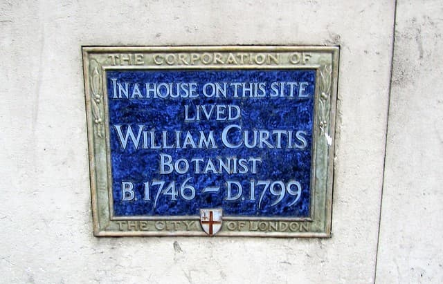 William Curtis blue plaque