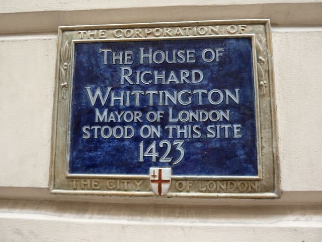 Richard Whittington blue plaque