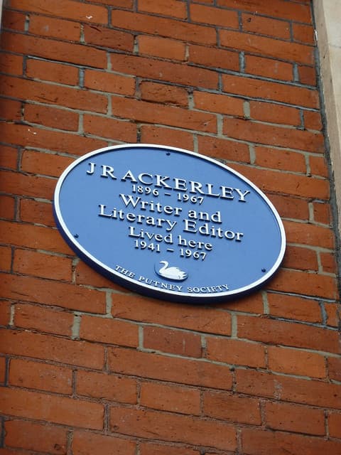 J. R. Ackerley blue plaque