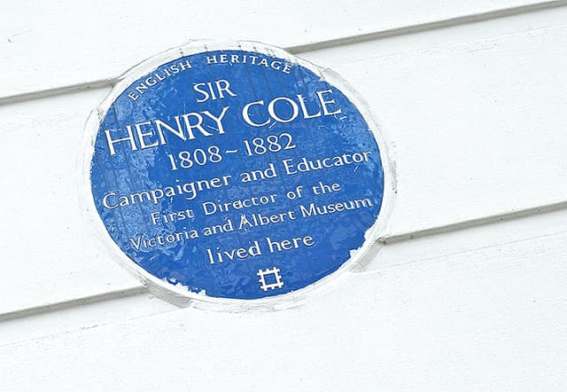 Henry Cole blue plaque