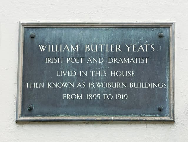 William Butler Yeats blue plaque