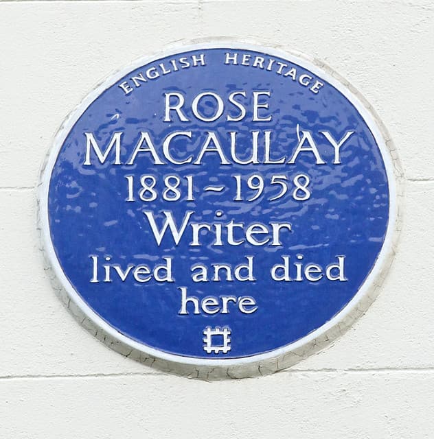 Rose Macaulay blue plaque