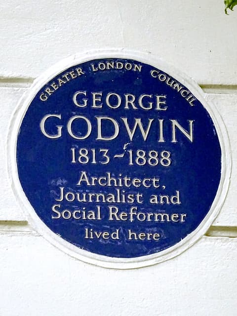 George Godwin blue plaque