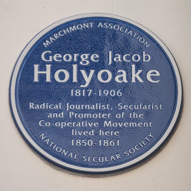 George Holyoake blue plaque