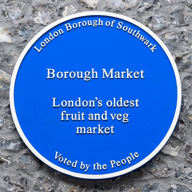 Borough Market blue plaque
