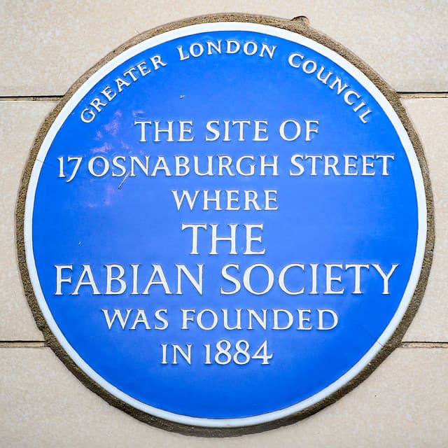 Fabian Society blue plaque