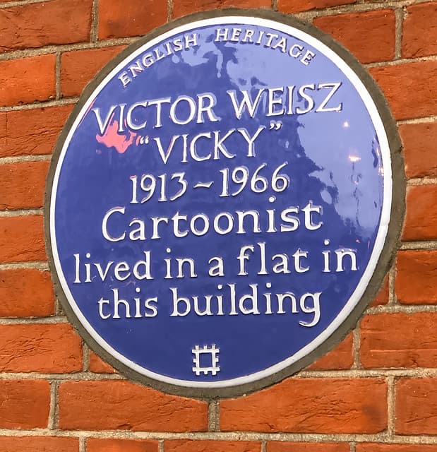 Victor Weisz blue plaque
