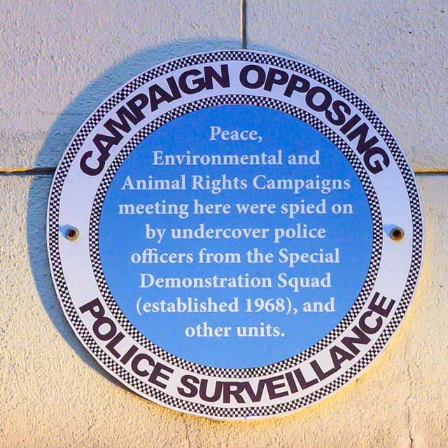 Special Demonstration Squad blue plaque