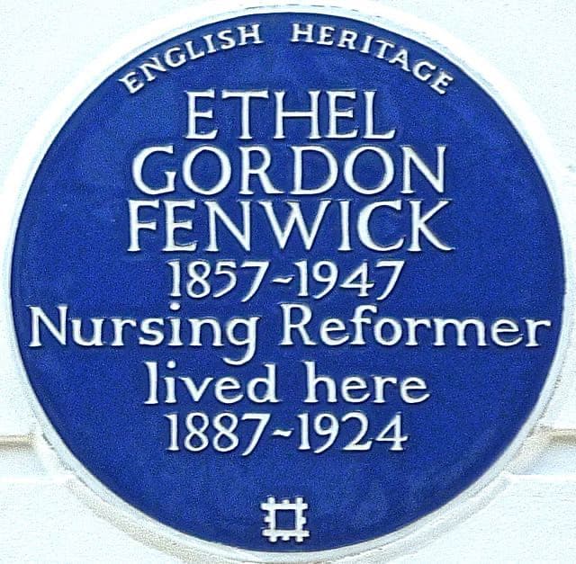 Ethel Gordon Fenwick blue plaque