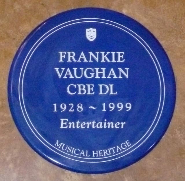Frankie Vaughan blue plaque