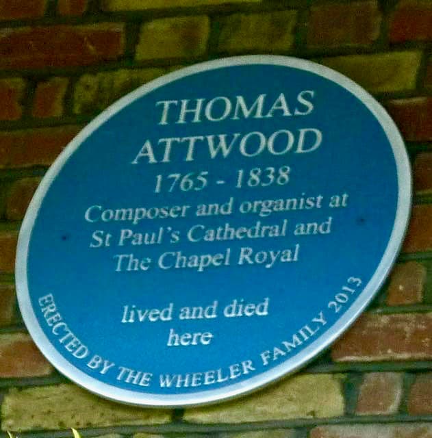 Sir Thomas Attwood blue plaque