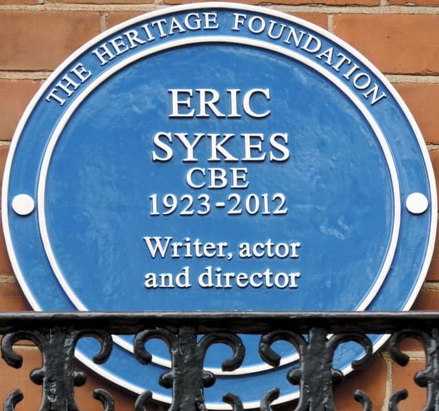 Eric Sykes blue plaque